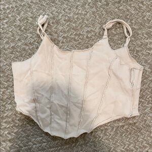 Cream Corset Style Top